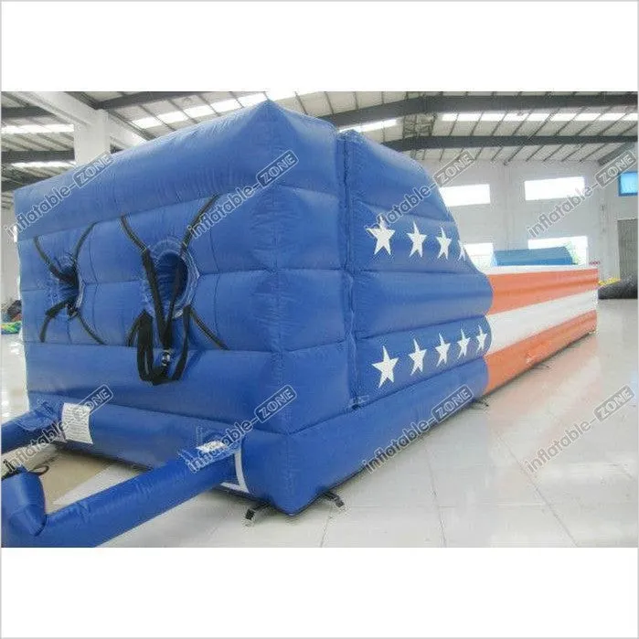 2 Lane Bungee Run , Children Bungee Bouncy Castle