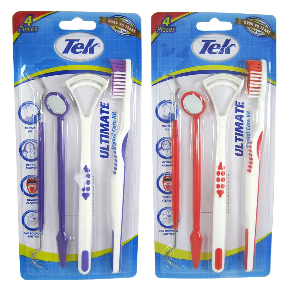 2 SETS Dental Cleaning Kit Plaque Remover Teeth Oral Care Hygiene Tongue Scraper