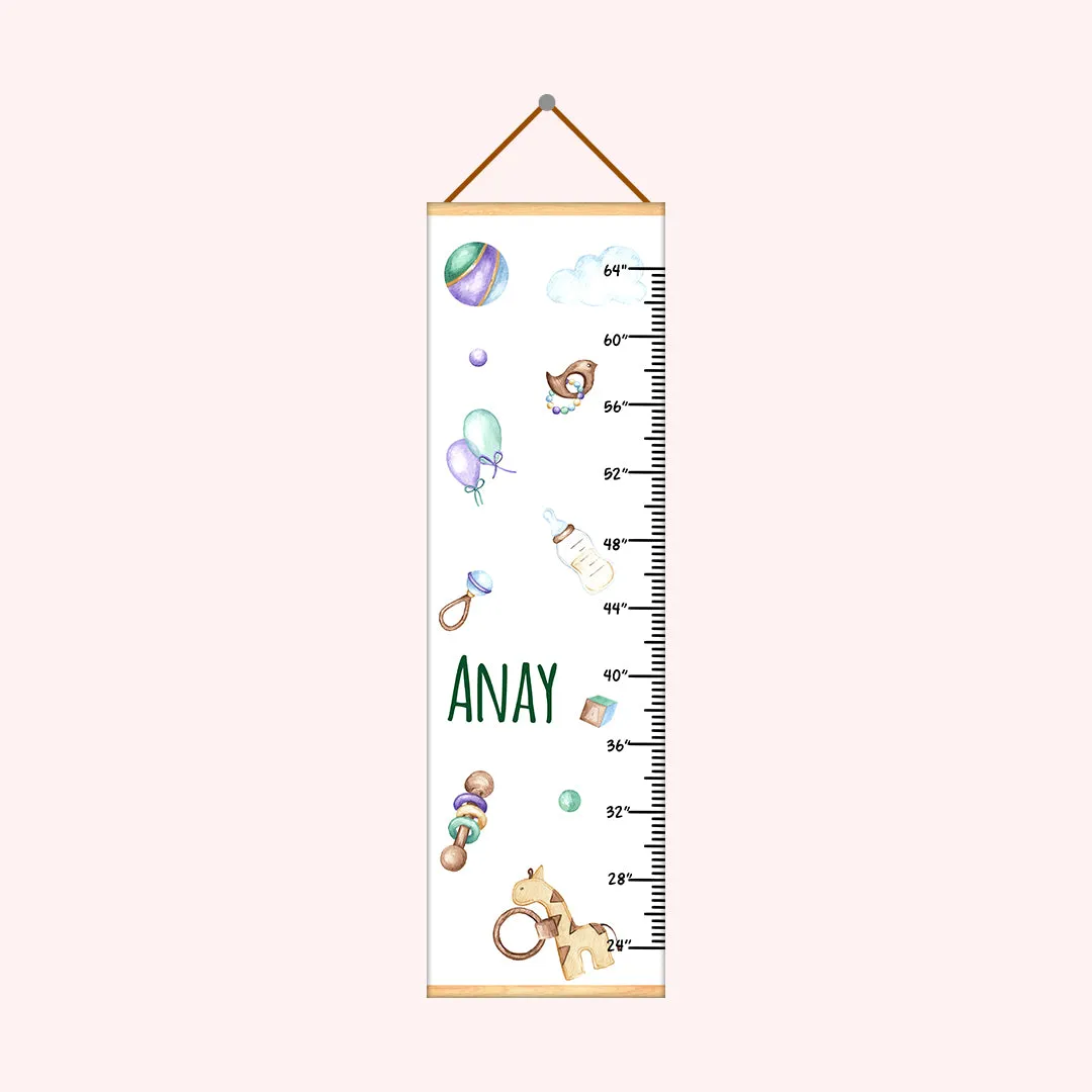 Baby Toys theme Kids Growth scale