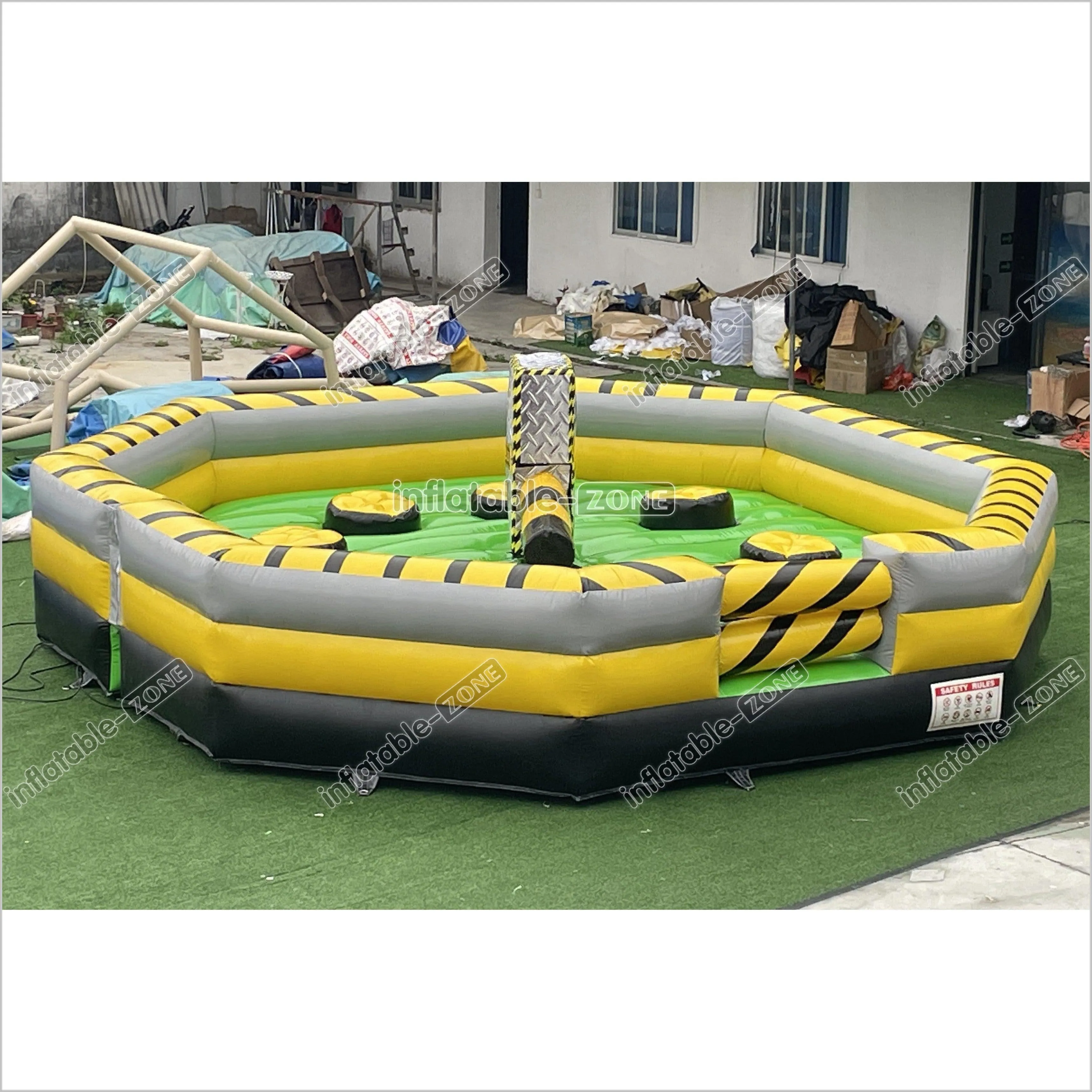 Classic Commercial Party Inflatable Meltdown Mechanical Game Inflatable Jumping Mattress Wipeout Machine