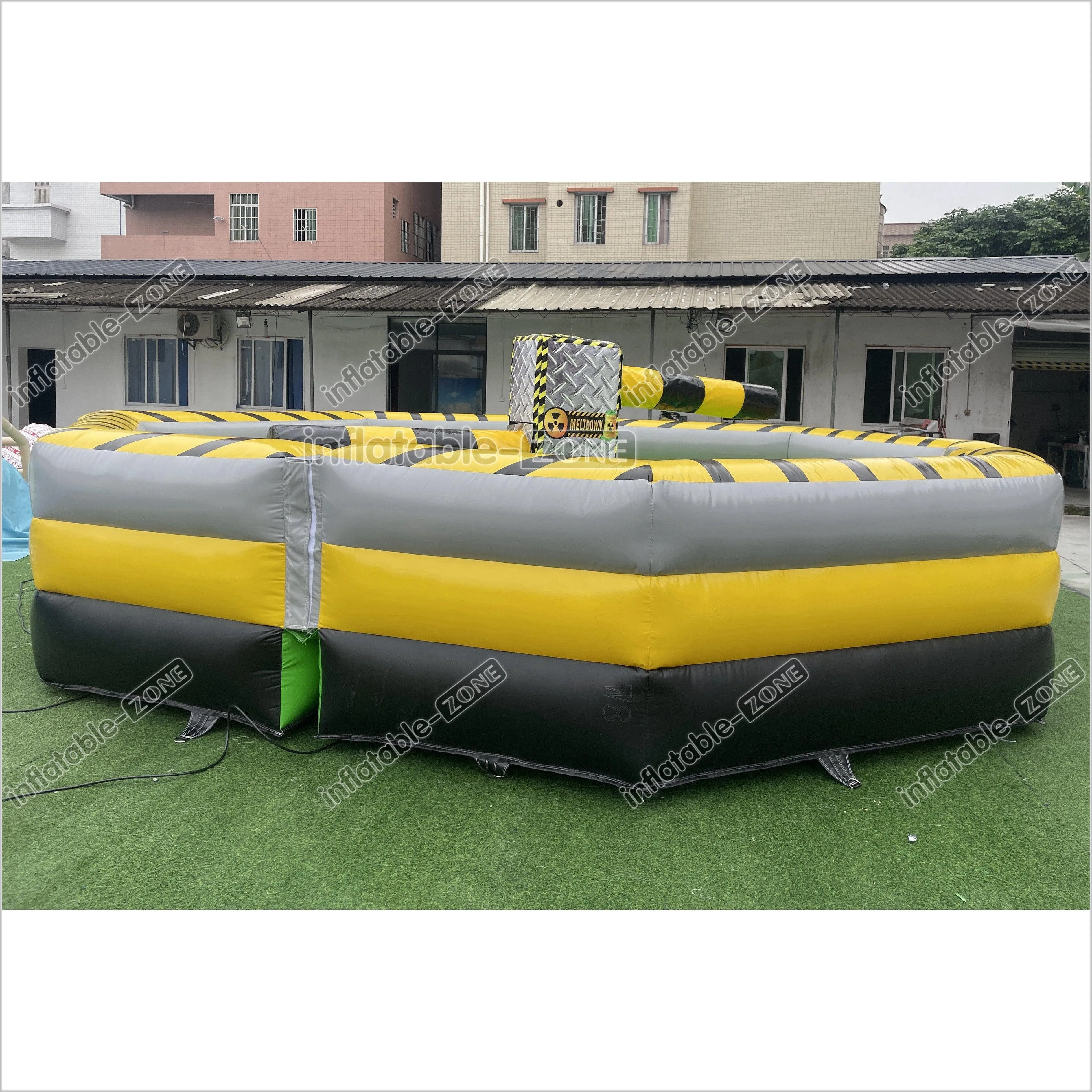 Classic Commercial Party Inflatable Meltdown Mechanical Game Inflatable Jumping Mattress Wipeout Machine