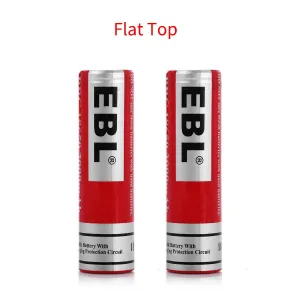 EBL 18650 Lithium Rechargeable Battery 3.7V 3000mAh -  Flat Top