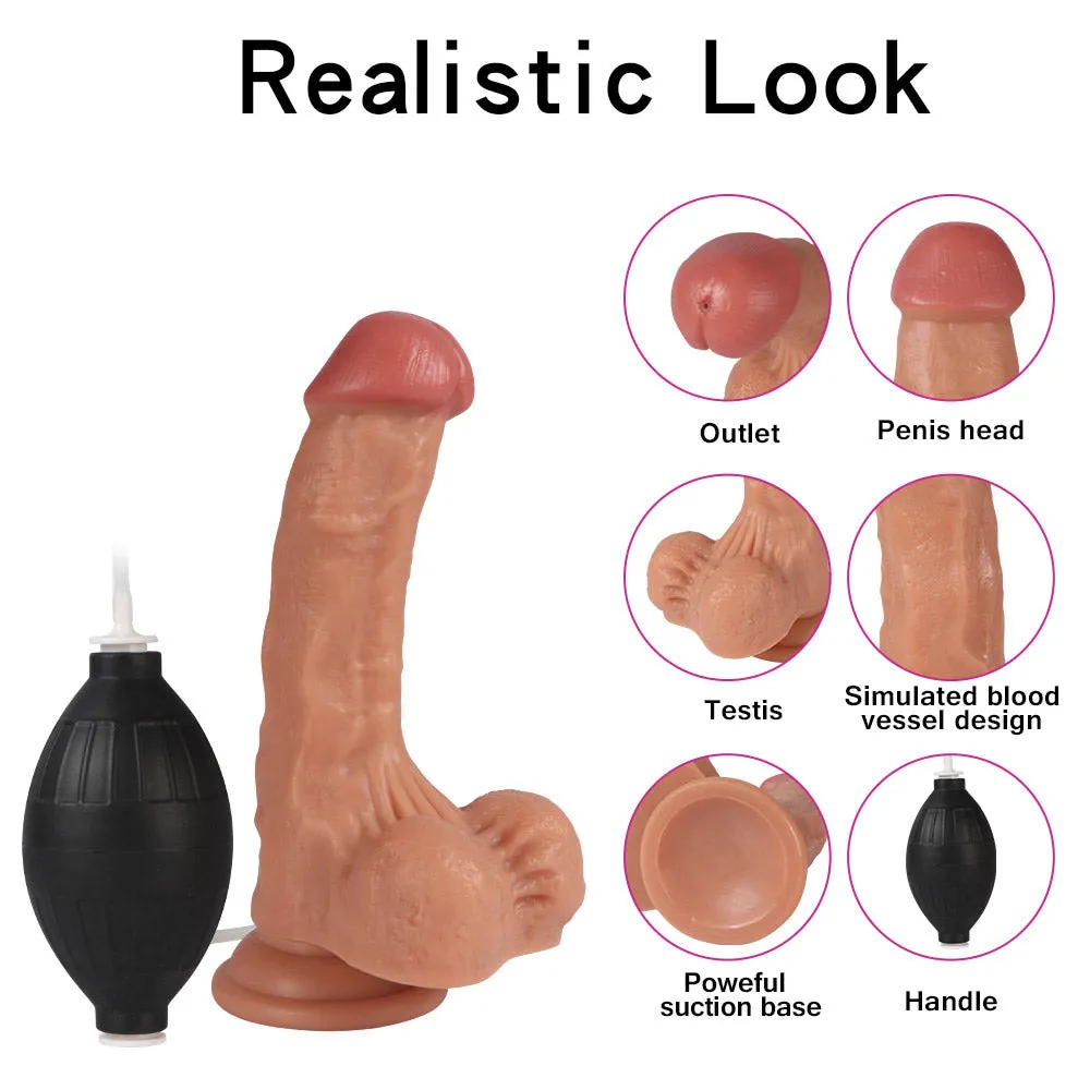 Sure! Heres an optimized title for the e-commerce product:

G6 Ultra Realistic 7.3-Inch Squirting Dildo with Ejaculation Feature