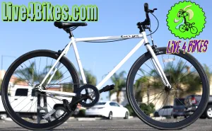 Fixie Single speed bicycle Bike White - Live4Bikes