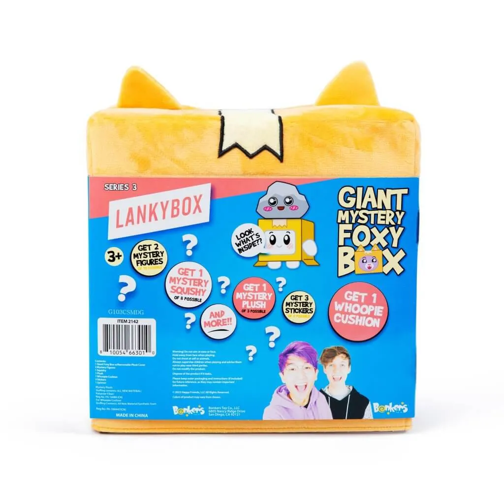 Lankybox Giant Foxy Flocked Mystery Box S2