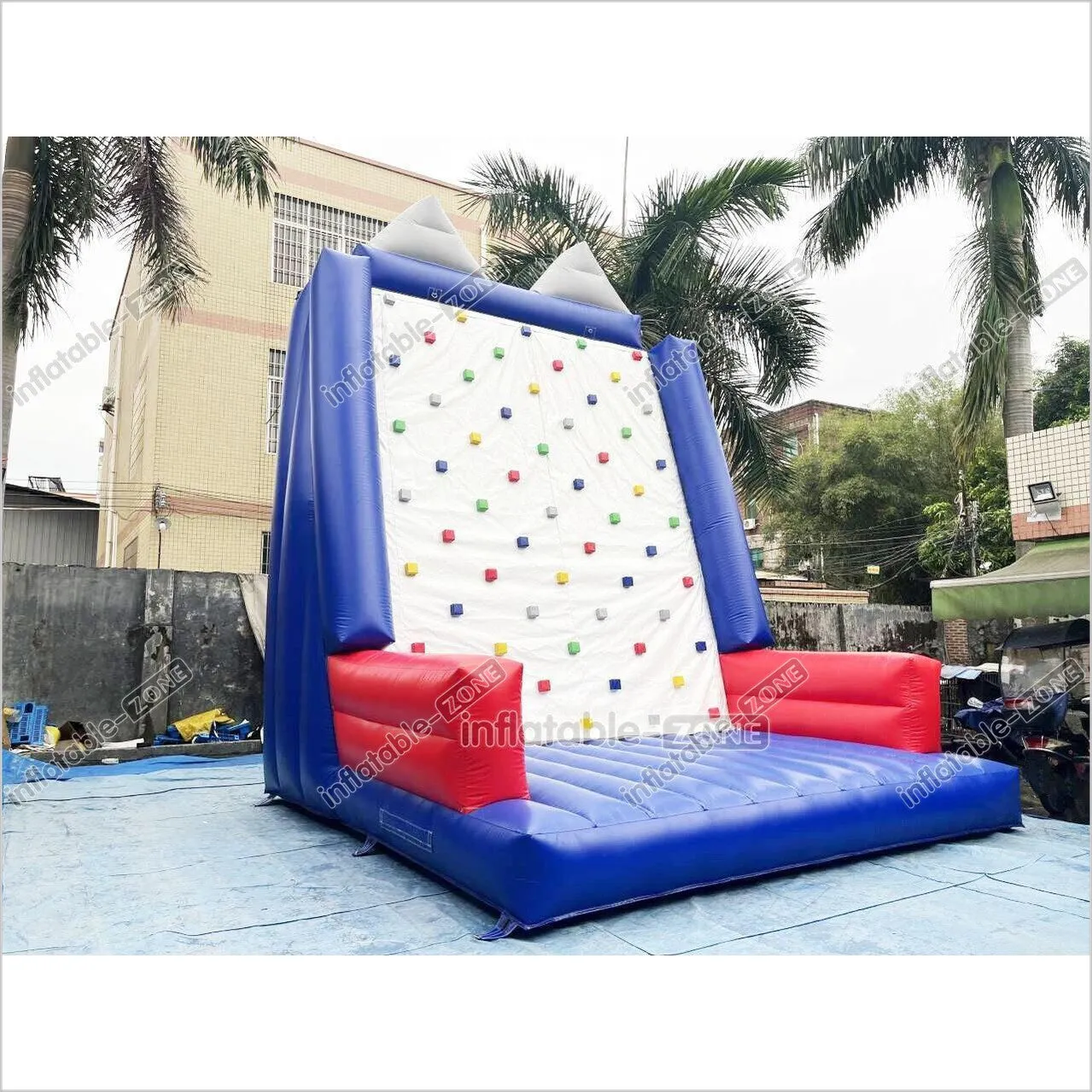 Large Inflatable Sport Climb Wall Mattress Outdoor Playground Equipment Toys Kids Inflatable Rock Climbing Game