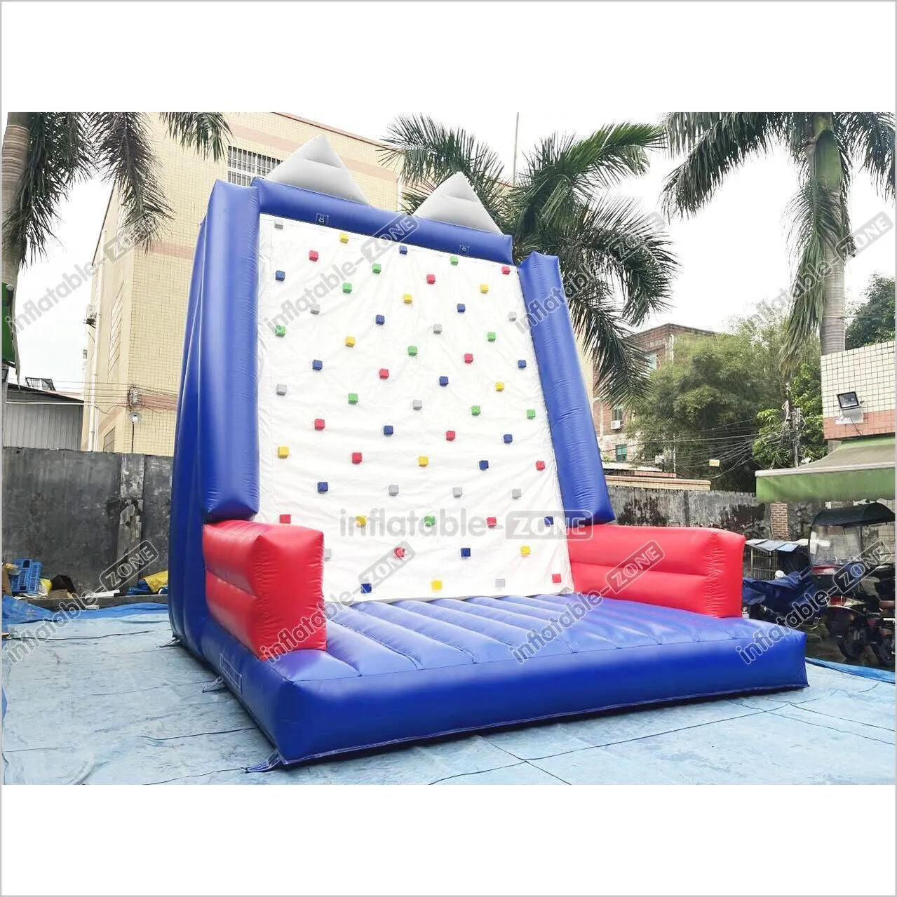 Large Inflatable Sport Climb Wall Mattress Outdoor Playground Equipment Toys Kids Inflatable Rock Climbing Game