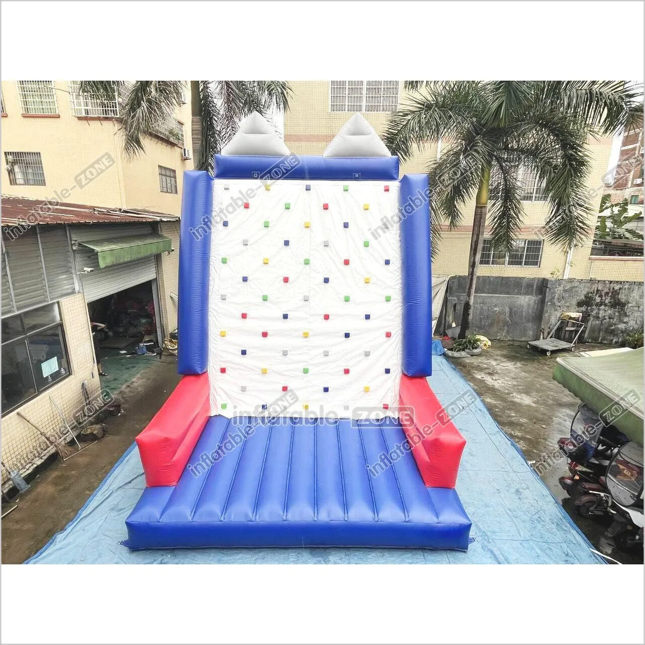Large Inflatable Sport Climb Wall Mattress Outdoor Playground Equipment Toys Kids Inflatable Rock Climbing Game