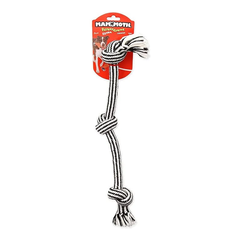 Mammoth Flossy Chew Extra 3-Knot Rope Tug