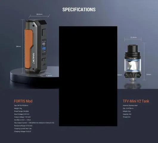 Smok Fortis Vape Kit With FREE 21700 Battery