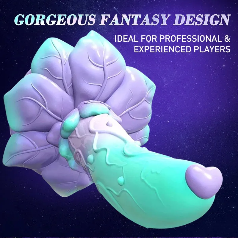 Vibrating Dildo Butt Plug - Remote Control Big Rose Suction Cup Dildos Female Sex Toy
